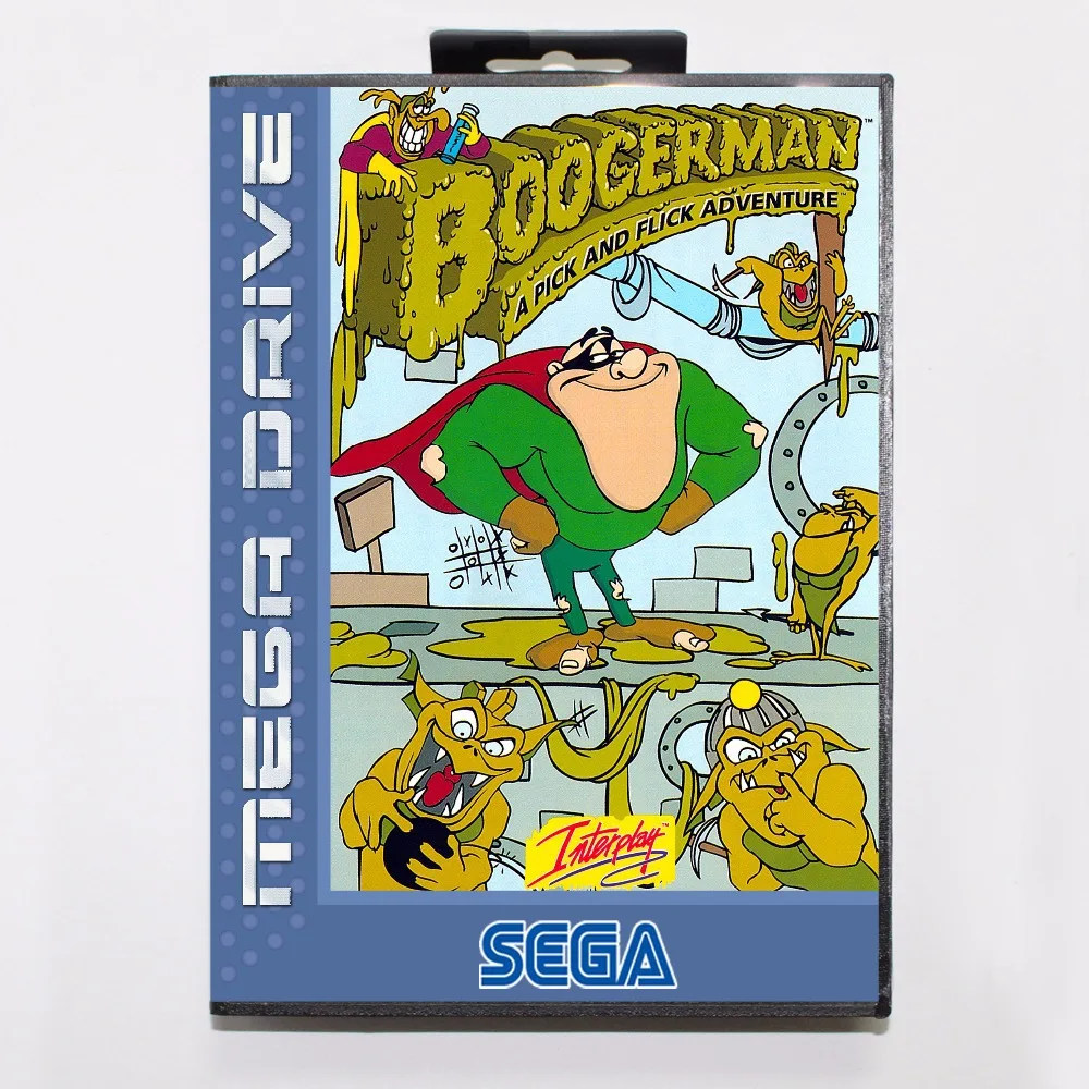 Картридж Boogerman для приключений 16 бит с коробкой Sega Mega Drive Genesis|16 bit|md game16 bit md |