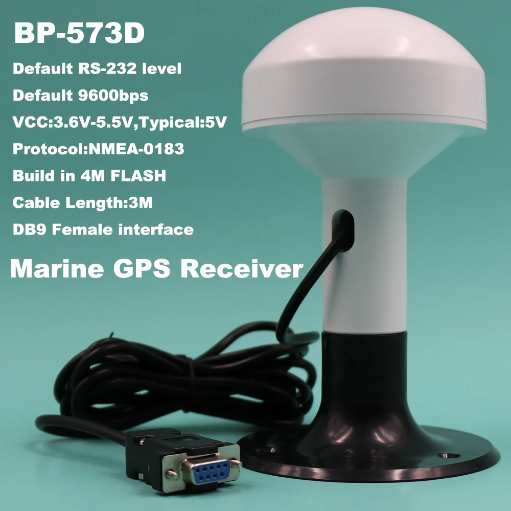 Морская Антенна GPS приемника 9600bps разъем NMEA 0183 DB9 с винтовой трубкой для лодки