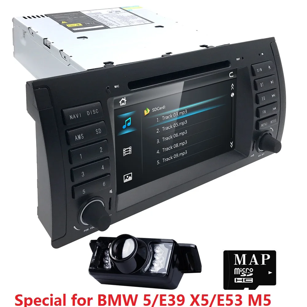 7 Inch Car DVD player For BMW E39 E53 X5 Canbus Capacitive Screen Radio GPS Navigation Bluetooth 1080P USB DAB+SWC RDS DTV Map | Автомобили