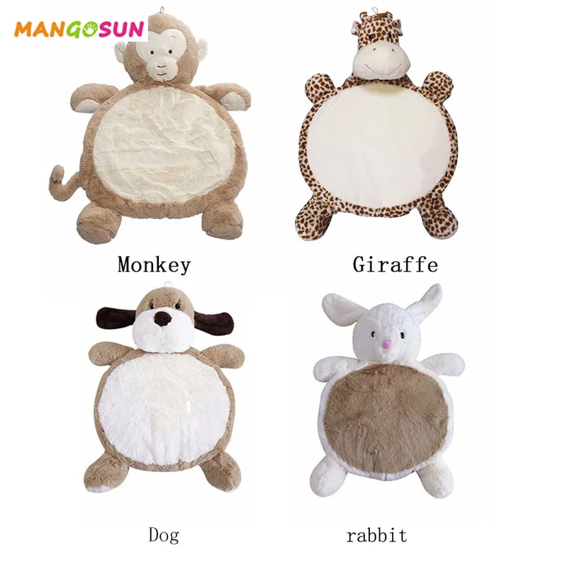 Foldable Toddler Craw Playmat Plush Infants Crawling Pad Cartoon Animal Baby Nap Sleeping Carpet Bear Rabbit Monkey Shape | Игрушки и