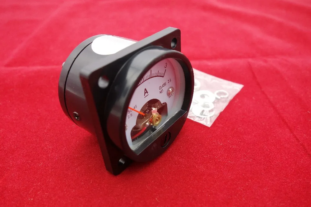 Аналоговый амперметр постоянного тока 0 3 А измеритель SO45 Диаметр резьбы: 45 мм|dia|dia