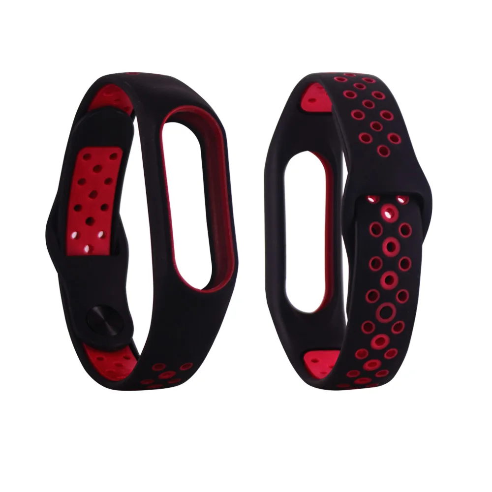 Цветной браслет для Xiaomi Mi Band 2 из силиконовых ремешков на запястье