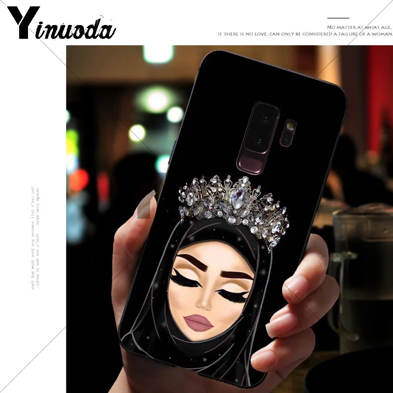 Yinuoda мусульман, Gril/глаза корпус под плетенную сумку чехол для телефона для samsung S9 S9 плюс S5 S6 S6edge S6plus S7 S7edge S8 S8plus