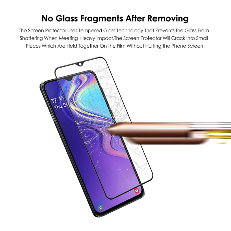 Полное покрытие закаленное стекло для Samsung Galaxy M10 M20 M30 Защита экрана защитная