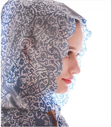 Женский Длинный плащ Тренч EVA Европейский кружевной дождевик с непромокаемой