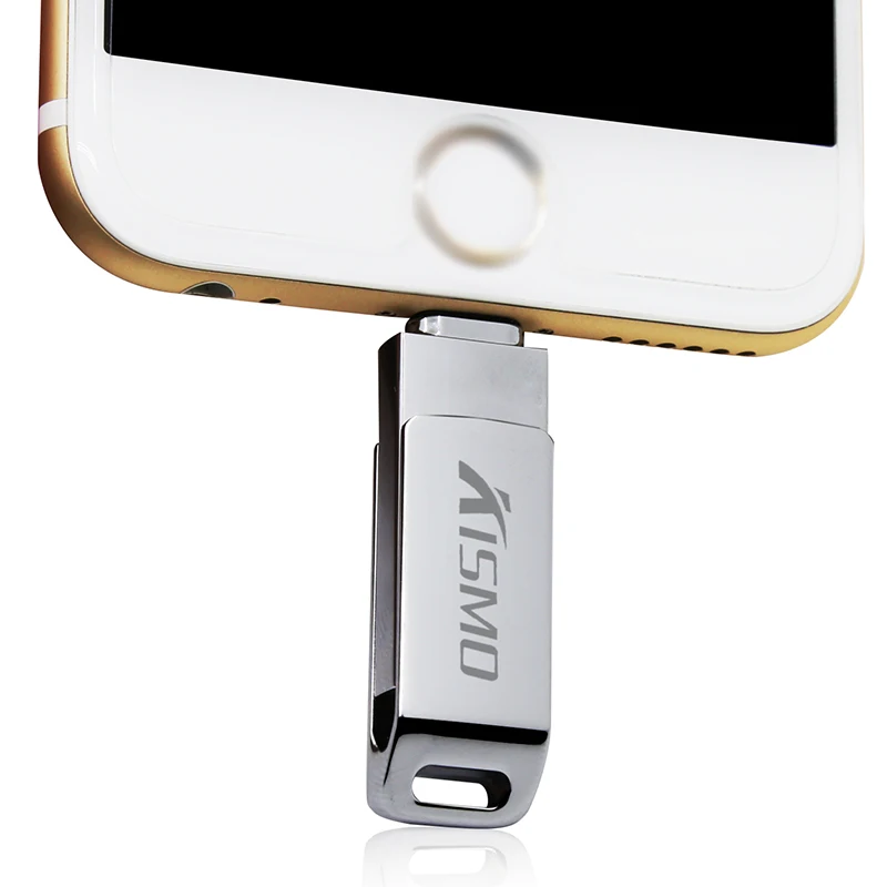 USB флеш накопитель Kismo OTG 32 128 ГБ для iPhone X 8 7 6 Plus 6S iPad Mini Air|USB флэш-накопители| |
