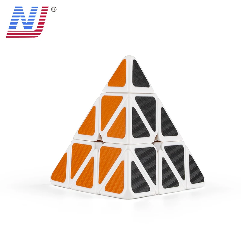 Пирамида магические кубики Professional наклейка с Карбоновым волокном 3x3x3 Rubic Cube Magic