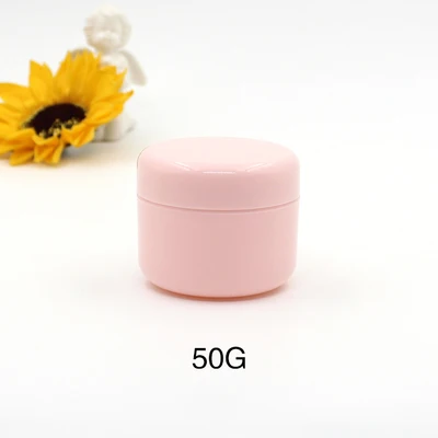 50g pink 30/50 шт бутылки для многоразового использования пластиковая Пустая палитра банка для пищевых продуктов путешествия крем для лица/лосьон/косметический контейнер 10 г 20 г 30 г 50 г - Цвет: 50g pink