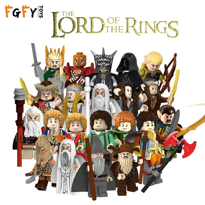 Hot sale The Lord of the Rings Building blocks Gandalf Saruman Figures Model Compatible with Legoes DIY Bricks Toys for children | Игрушки и