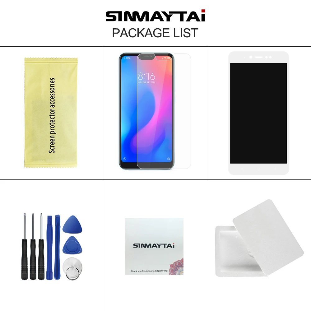 Оригинальный ЖК-дисплей 5 дюйма для XIAOMI Redmi Note 5A сенсорный экран с рамкой Xiaomi Prime