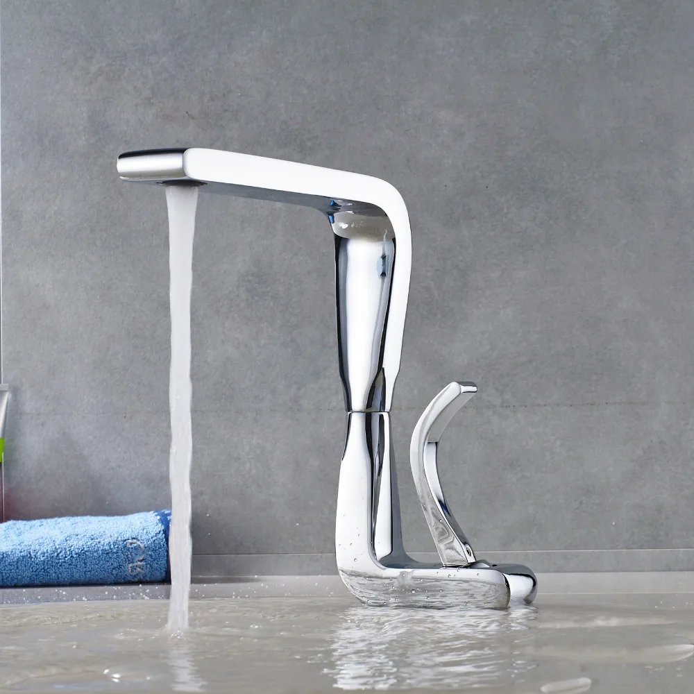 Современный Смеситель для ванной комнаты Uythner с ручкой в новом стиле