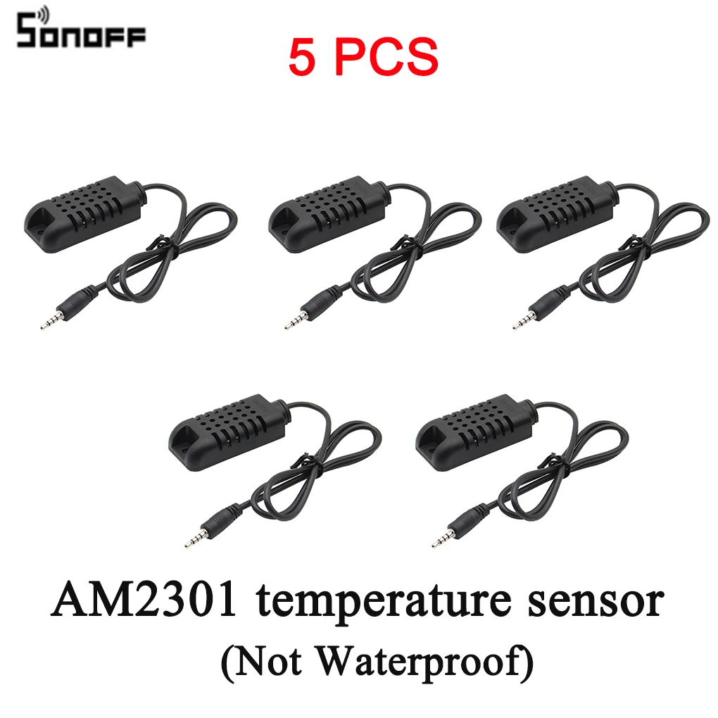 5 шт. SONOFF TH10/TH16 переключатель и датчик Ds18b20 водонепроницаемый зонд Wifi контроль температуры удаленный Wifi умный дом