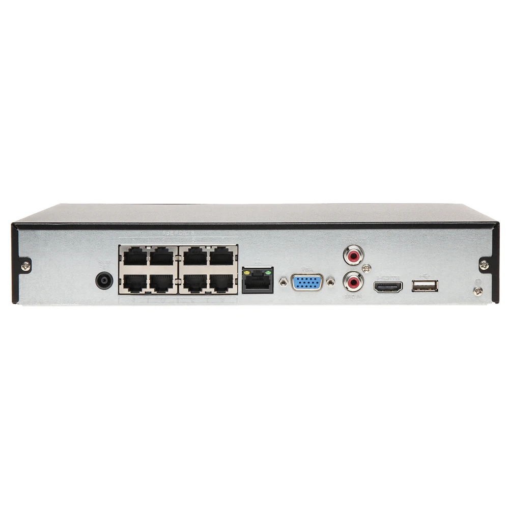 DH NVR2108HS-8P-S2 8-канальный компактный 1U 8PoE Lite 4 K Регистраторы Поддержка HDD 8CH POE для