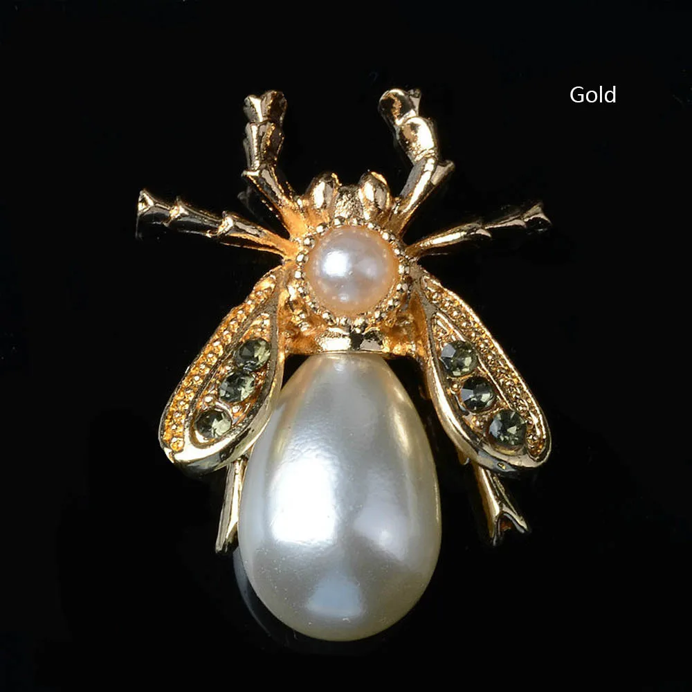 2 шт./лот вышивка стразами насекомые пчела пряжки стразы кнопки брошь булавка