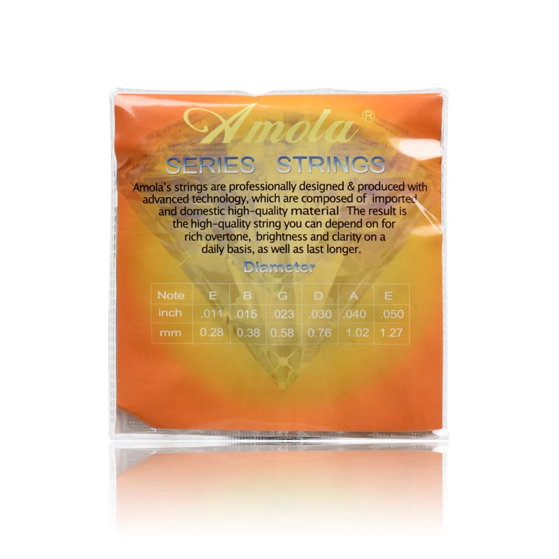 Акустические гитарные струны Amola Wound 011 050 012 053 010 047 комплектующие для бас гитары