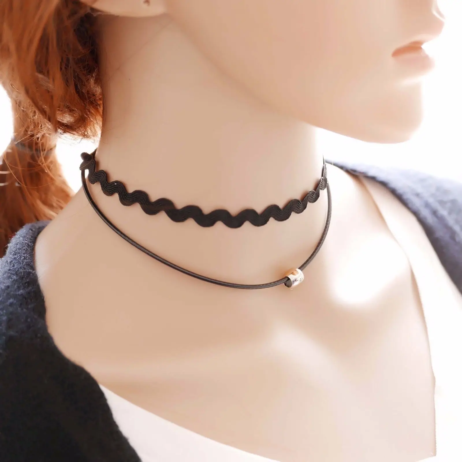 Бесплатная доставка новинка 2020 модное ожерелье Очаровательное черное