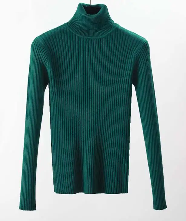 sweater Высококачественный женский свитер, пуловер с высоким воротом, зимние топы, однотонный кашемировый свитер, Осенний женский зимний свитер - Цвет: sweater