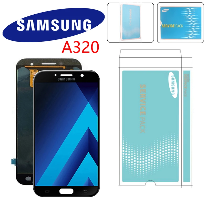 Оригинальный дисплей 4 5 ''для Samsung Galaxy A3 2017 A320 A320M A320F ЖК с сенсорным экраном и