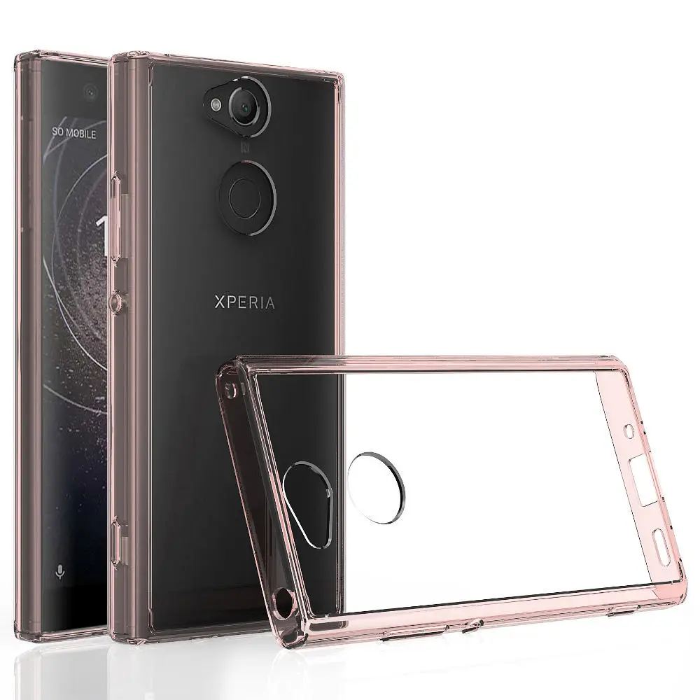 Тонкий прозрачный чехол с защитой от царапин для Sony Xperia XA2/XA2 противоударный