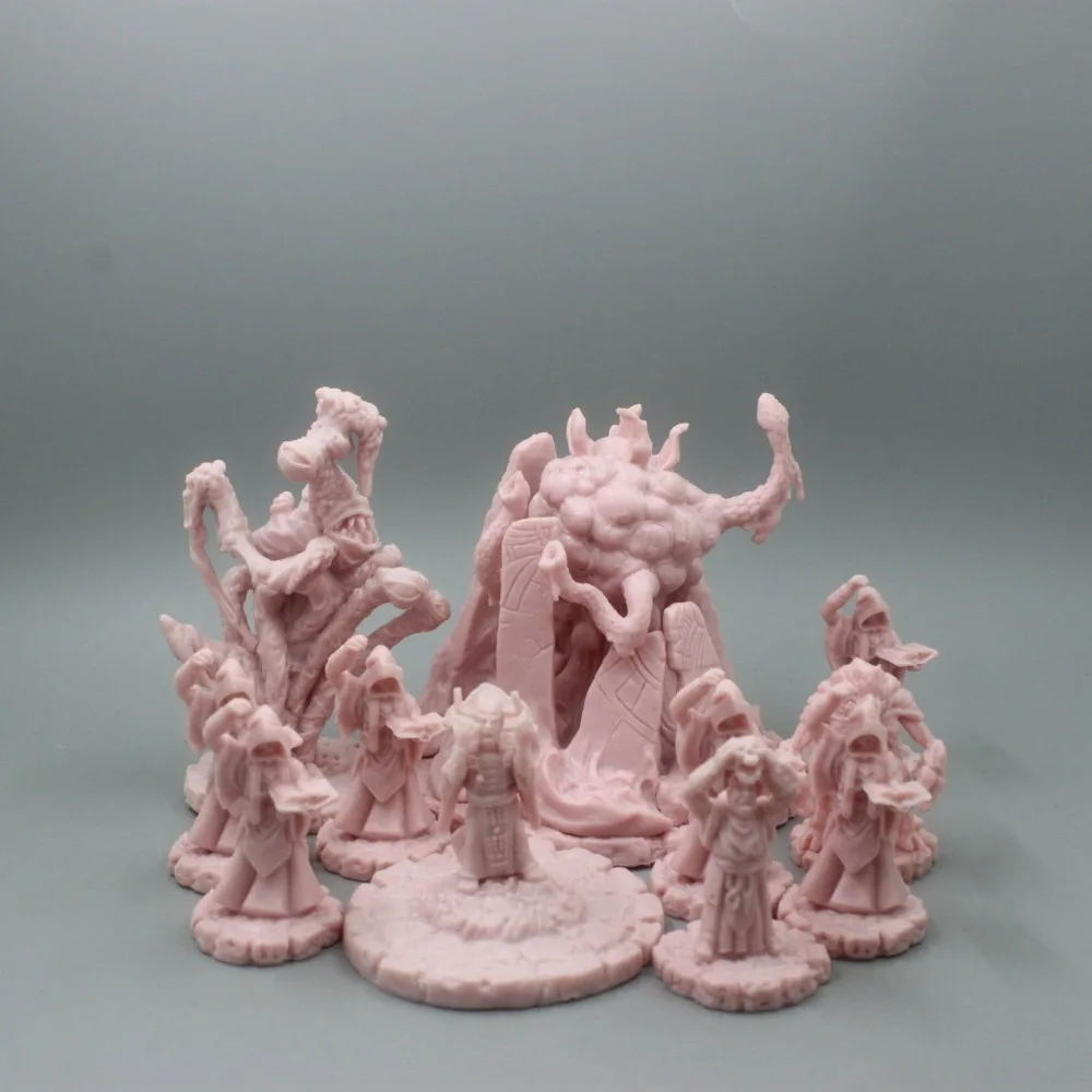 Игрушки миниатюры Cthulhu по мотивам войн большой Кулл хаос Ползания Желтый Знак