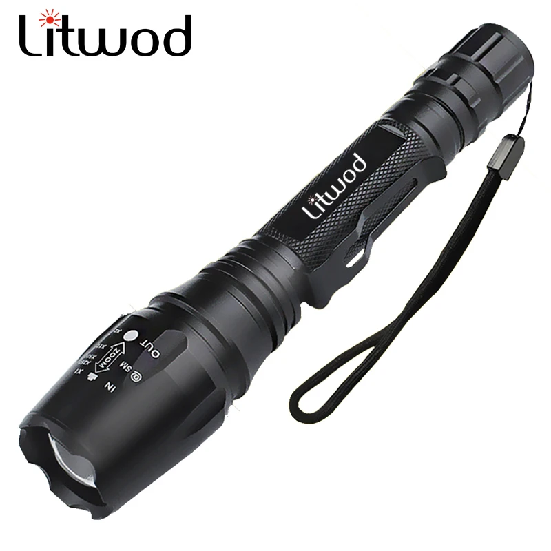 Litwod z10 XML T6 5000LM портативный зум регулируемый масштабируемый светодиодный мини