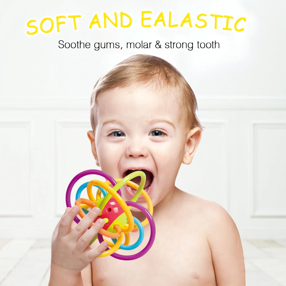 Новинка 2017 года детские шар погремушка прорезыватель зубов в виде руки