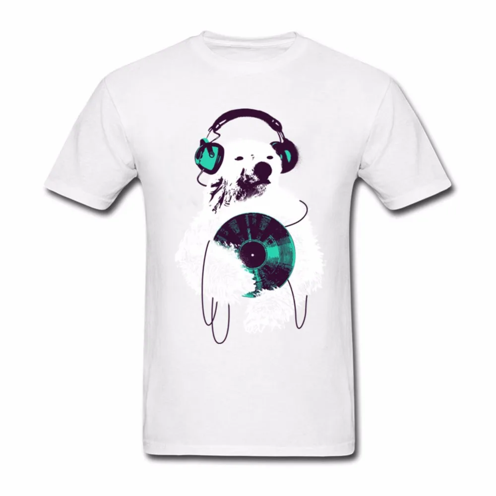 Мишка записи футболка на заказ короткий рукав Для мужчин хип-хоп Camiseta Хлопок Crewneck