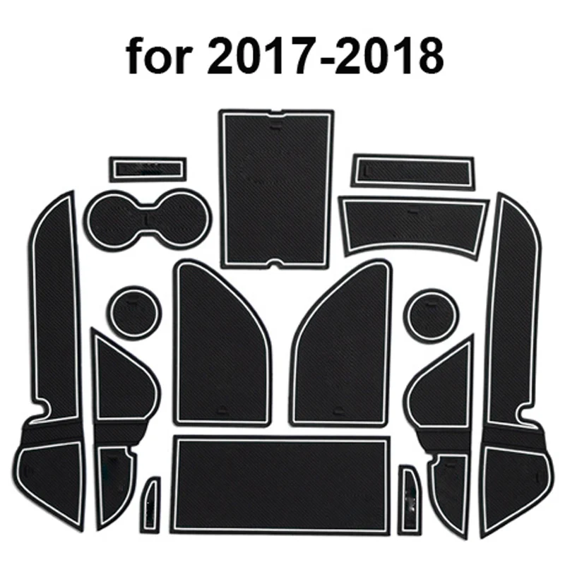 Для FAW BESTURN X80 2013-- дверные Слоты водная чашка противоскользящая амортизирующая прокладка - Название цвета: white for 2017-2018