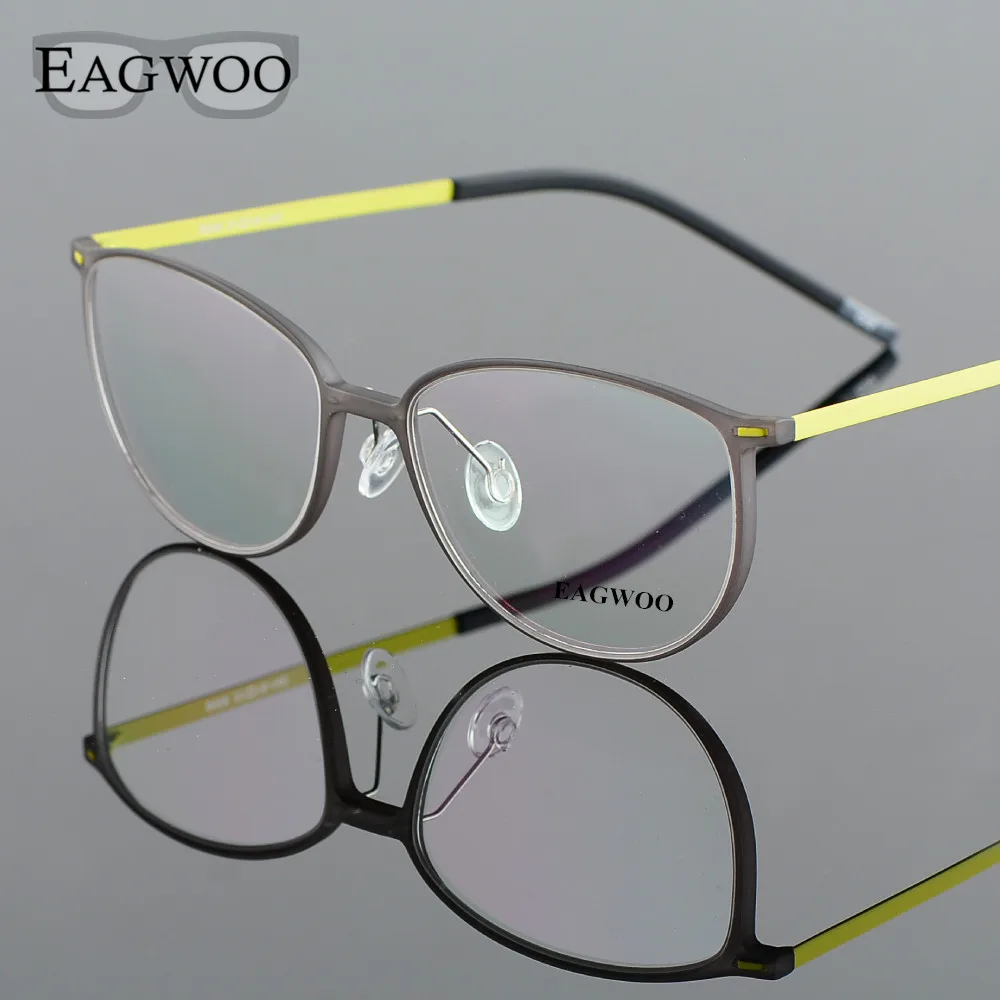 Очки EAGWOO EMS из чистого титана очки для девочек и мальчиков с полной оправой