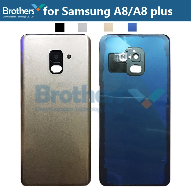 Корпус батареи для samsung Galaxy A8 A530 A8 Plus A730 дверь батареи с объективом камеры стекло задняя крышка задний корпус для A8 Plus