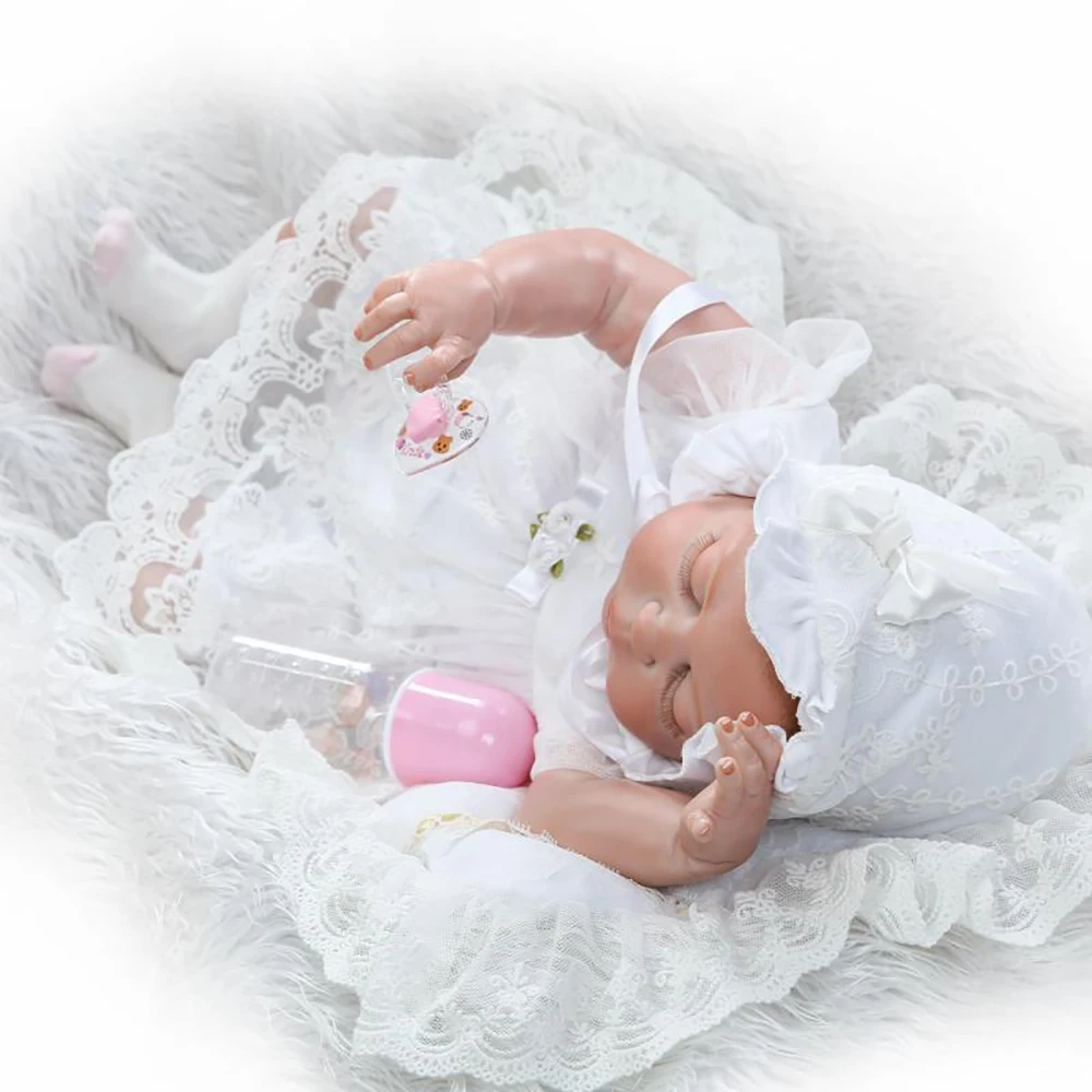 23 &quotполный корпус силиконовый пупсик реалистичный гиперреалистичный Bebe Спящая