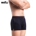 Шорты мужские для бега и бодибилдинга, тренировочные хлопковые бермуды с карманами для фитнеса, 3 дюйма, в стиле Inseam