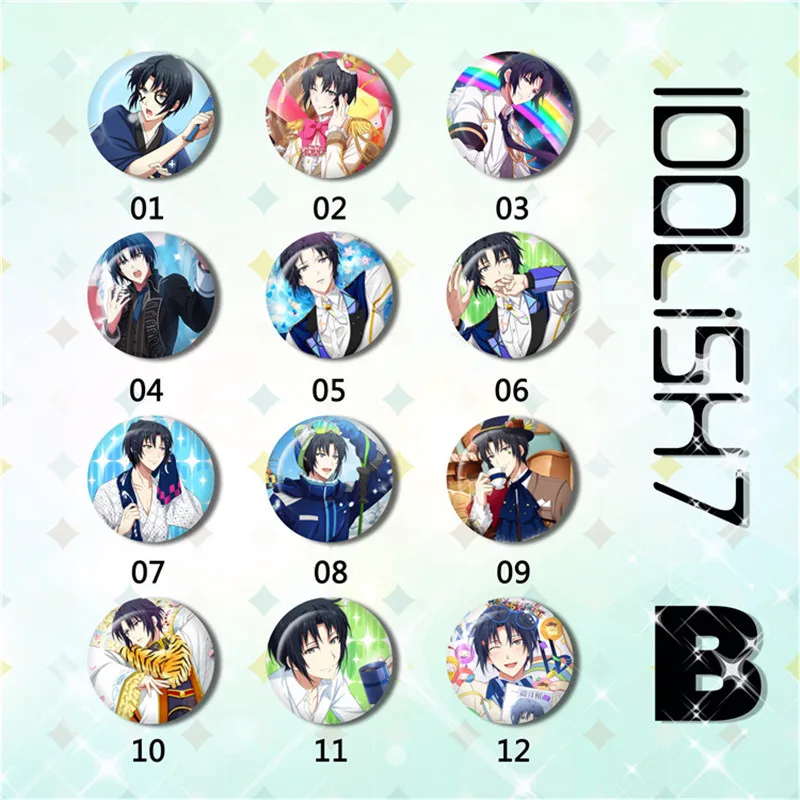 58 мм IDOLiSH7IZUMI IORI Yotsuba Тамаки значки на рюкзак булавка брошь для мальчиков|Броши| |