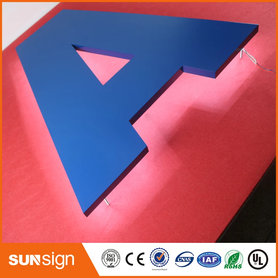 Индивидуальный Светодиодный Знак из нержавеющей стали с подсветкой|stainless steel letters