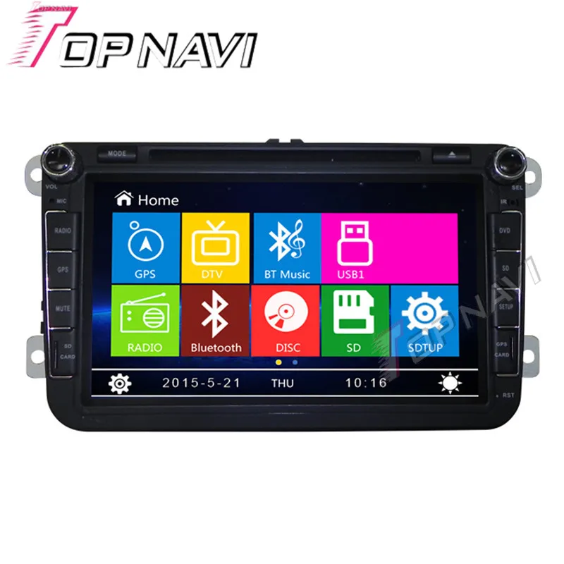 

Автомагнитола Topnavi 8 дюймов, мультимедийная стерео-система с DVD, GPS, для VW Univresal (низкая версия)