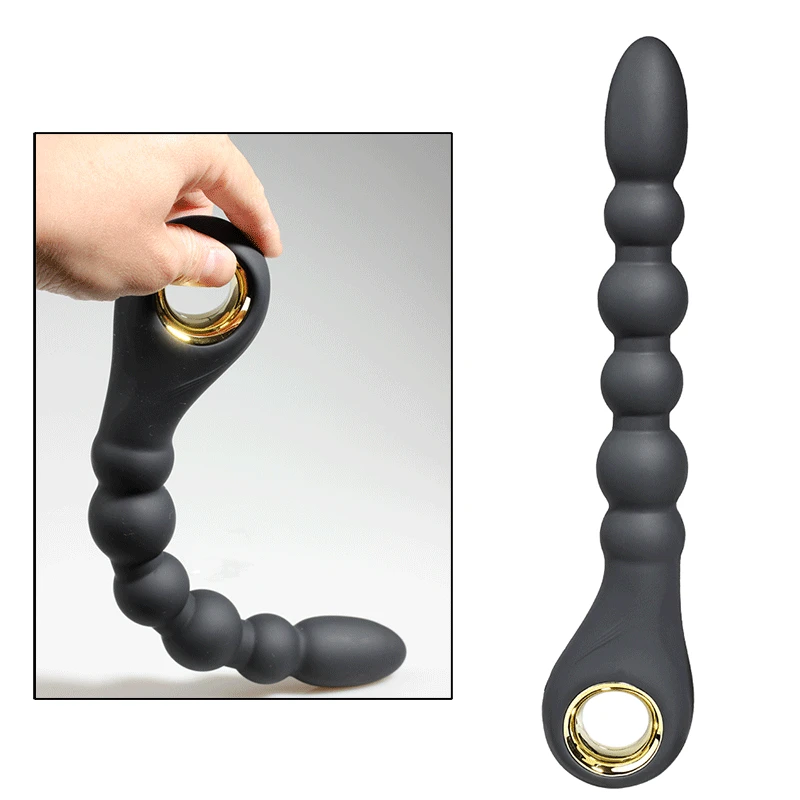 Silicone Long Anal Balls Vibrator Unisex Adult Novelty Sex Toys Vibrating Butt Plug 9 Speeds Double Motors Prostate Massager | Красота и
