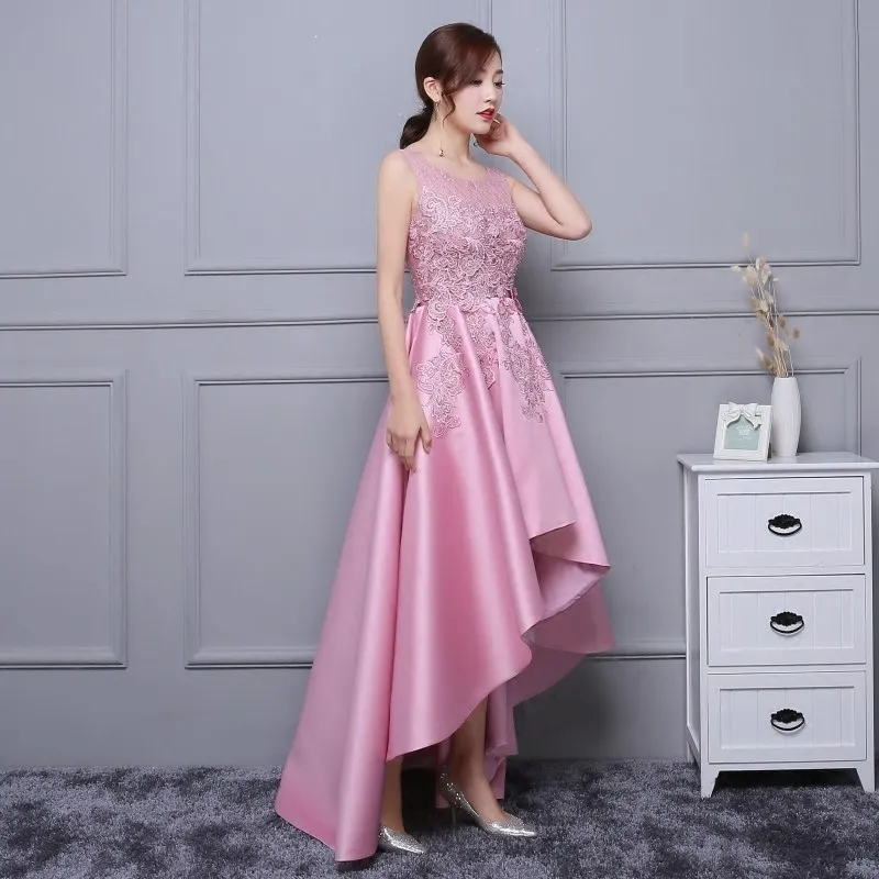 DongCMY асимметричное платье для выпускного вечера Vestido, кружевное атласное платье, элегантное вечернее платье, платья