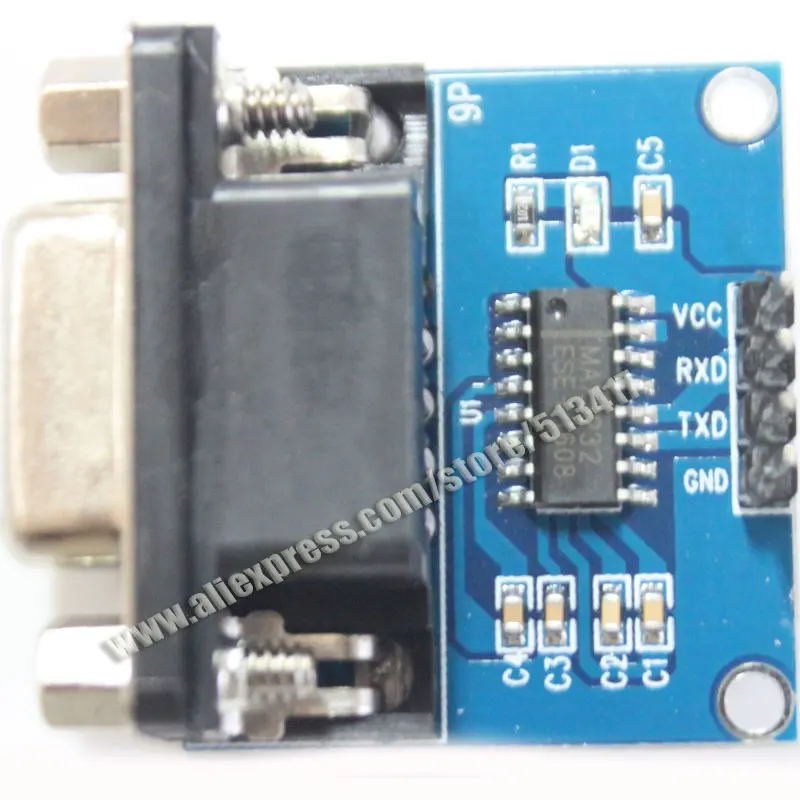1 шт. MAX3232 Max232 RS232 для TTL последовательной связи преобразователь модуль 5 В/3.3 В +