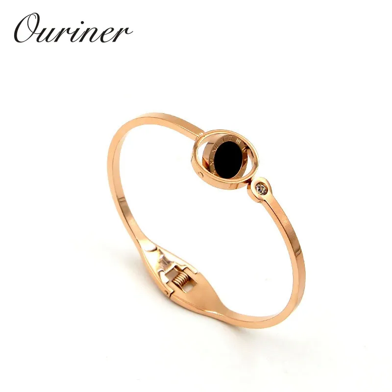 Роскошные брендовые ювелирные изделия для влюбленных римские цифры поворотный