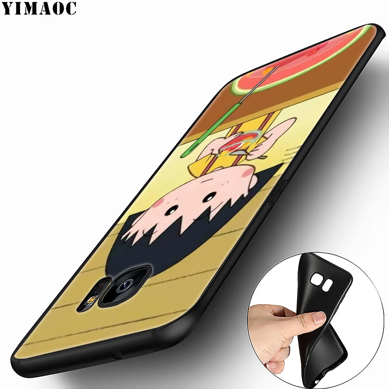 YIMAOC Cherry chibi maruko chan мультяшный мягкий чехол для Samsung Galaxy A6 A9 A8 A7 2018 A3 A5 2016 2017 Note 9 8 10 Plus