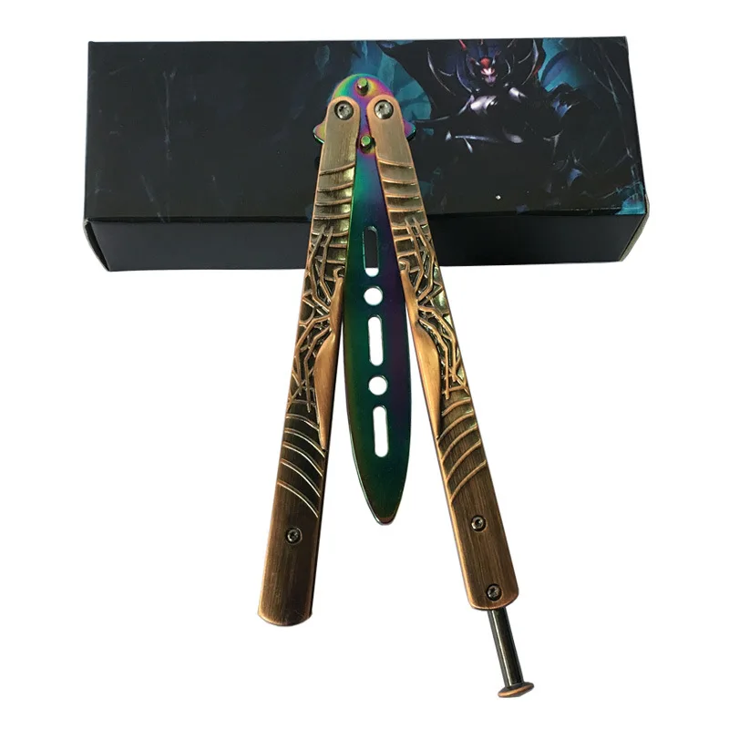 1 шт. Новый тренировочный нож балисонг бабочка инструмент складной не острый