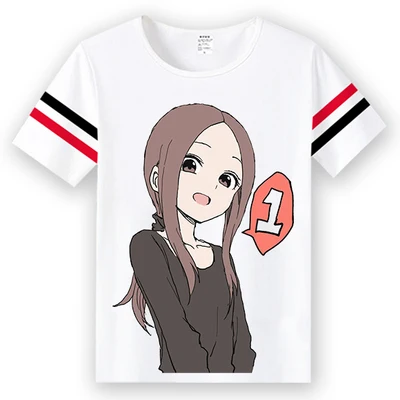 Новая футболка Karakai Jouzu no Takagi san Master of Teasing Мужская женская и свободная терилен