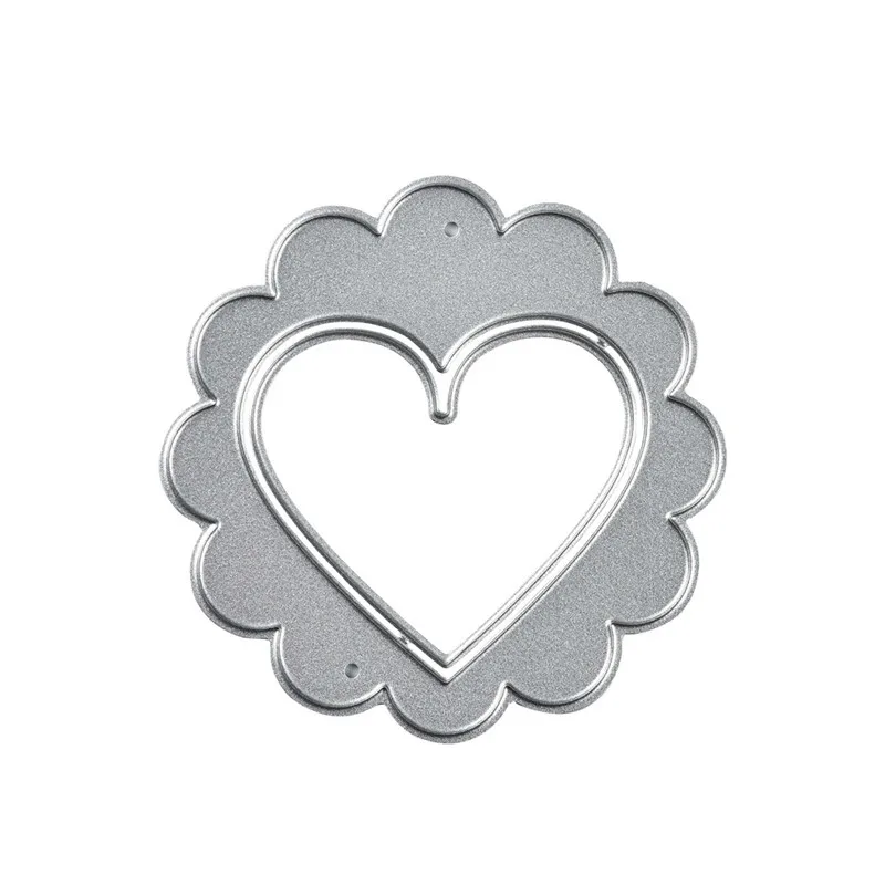 GJCrafts цветок Сердце штампы кружева металла резки Новый 2019 для создания карт