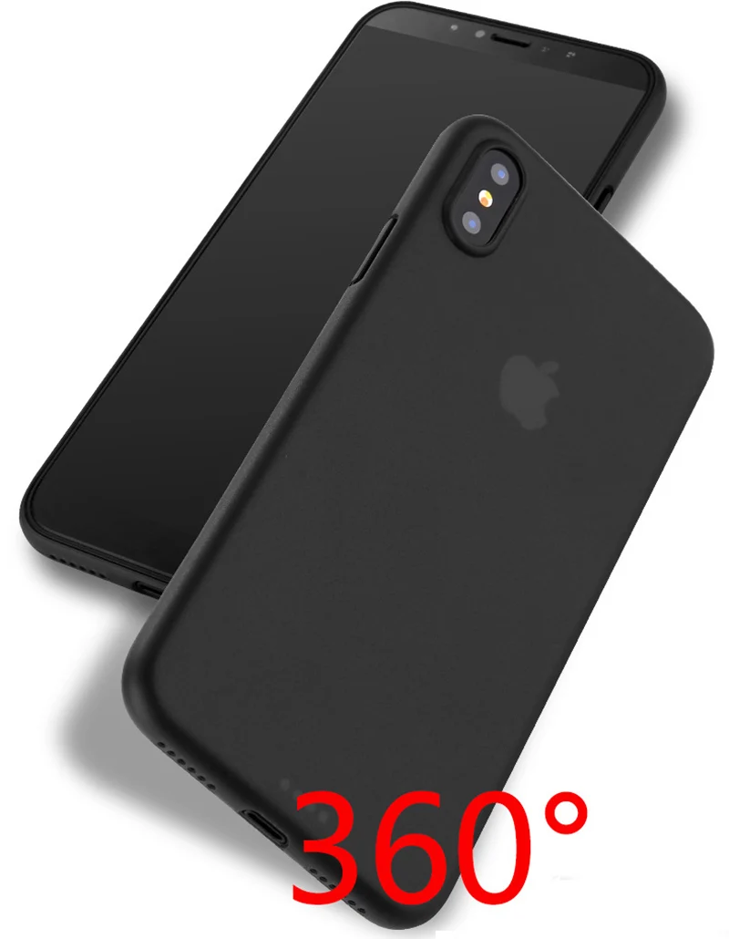 0 3 мм Ультратонкий матовый полипропиленовый чехол для iPhone XR X XS Max 8 7 Plus 6 S SE 5 5S