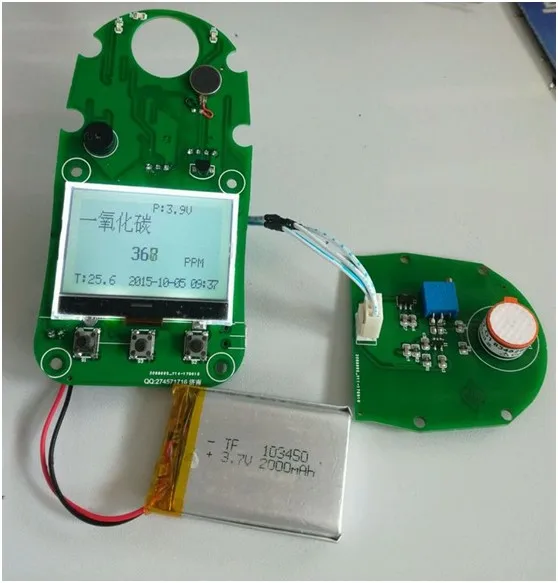 Solid electrolyte carbon dioxide sensor CO2-D1, low power consumption, portable. Platform.
