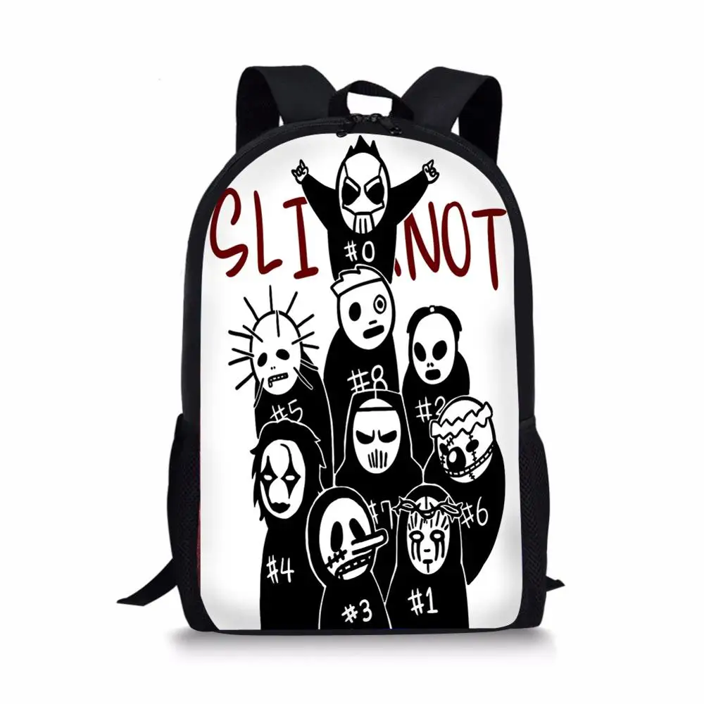 Мультфильм Slipknot печати Школа Книга сумка ортопедические Рюкзаки Дети школьный ранец для обувь мальчиков Подростковая для учебы mochila подарки - Цвет: LMYW326