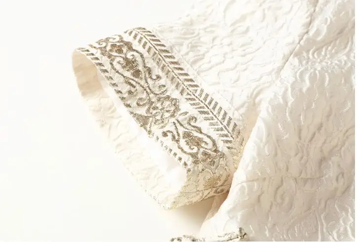 Китайское элегантное белое платье аозай из Вьетнама с коротким рукавом для