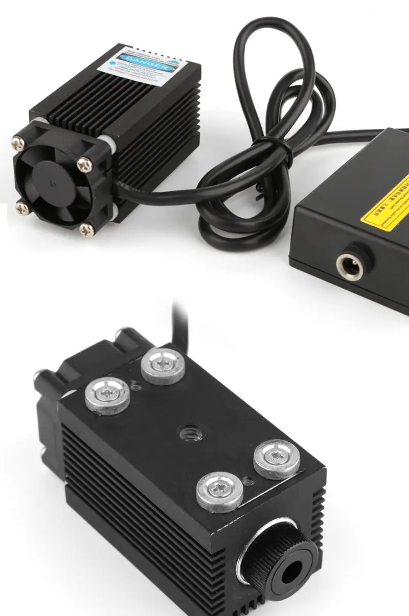 12V Синяя фиолетовая лазерная гравировка набор для всей поверхности головы с очками древесины модуль пластин синий фиолетовый для Creality CR-10 CR-10S 3D-принтеры