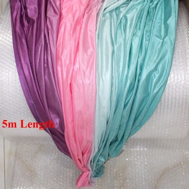 Blue to Dark Purple XC высокопрочный Красочный Воздушный Гамак для йоги 5 м x 2,8 м Антигравитационные пояса для йоги для упражнений Йога Топ воздуха Йога гамак качели кровать - Цвет: Blue to Dark Purple
