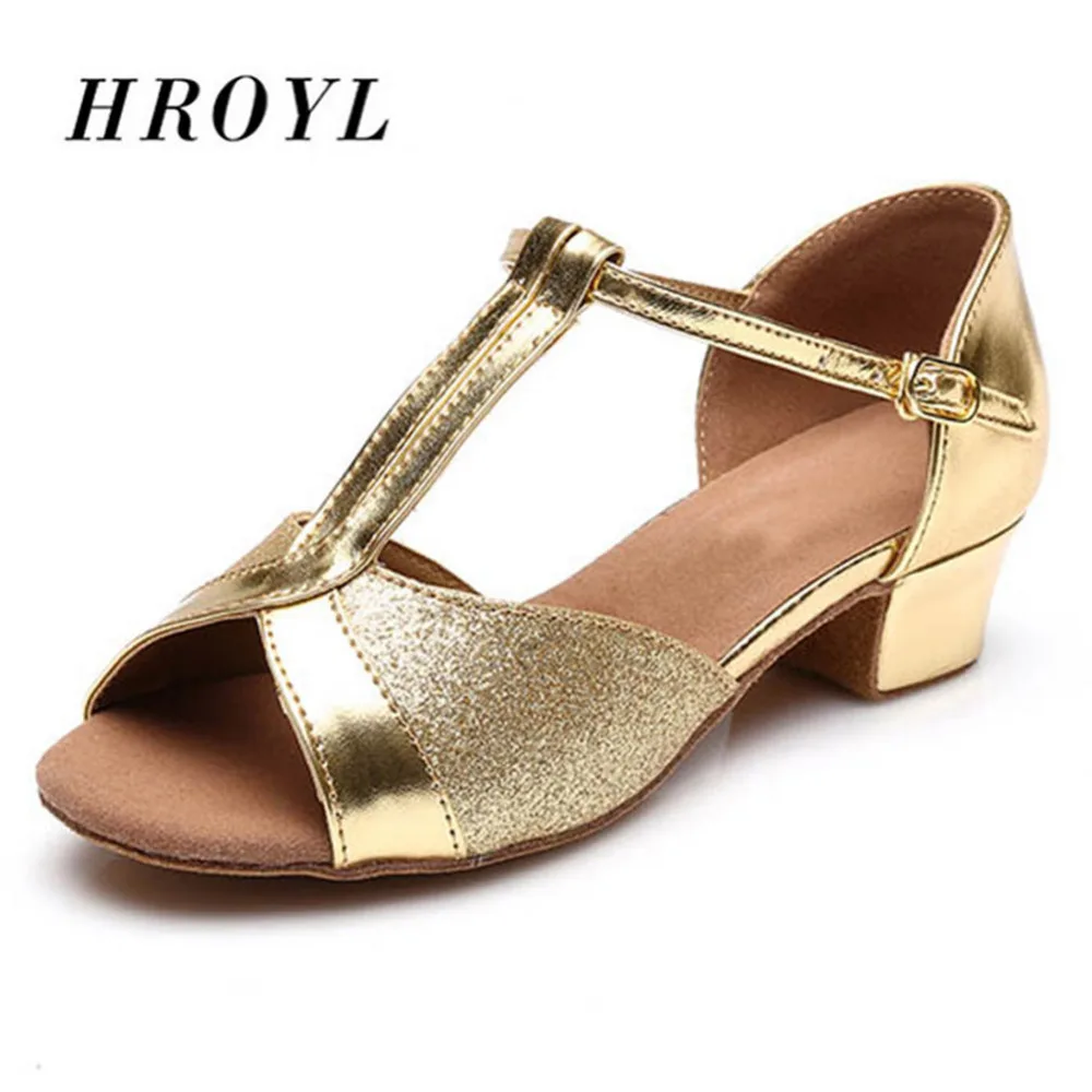 Туфли бальные женские/Детские для танго низкий каблук 17 см 25 5 | Спорт и